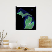 Michigan from Space Poster (Küche)