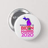 Michigan für Biden Harris 2020 Button (Vorne & Hinten)