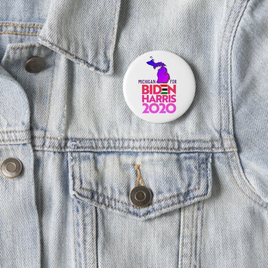 Michigan für Biden Harris 2020 Button (Beispiel)
