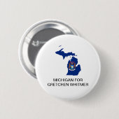 MICHIGAN für GRETCHEN WHITMER GOVERNOR Button (Vorne & Hinten)