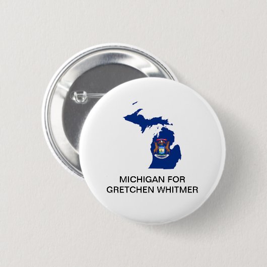 MICHIGAN für GRETCHEN WHITMER GOVERNOR Button (Vorne & Hinten)
