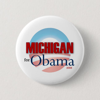 Michigan für Obama Button