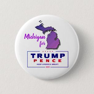 Michigan für Trump Pence 2020 Button