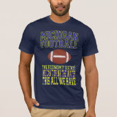 Michigan-Fußball T-Shirt (Vorderseite)