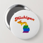MICHIGAN GAY PRIDE BUTTON (Vorne & Hinten)