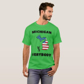 Michigan gegen jeden T-Shirt (Vorne ganz)