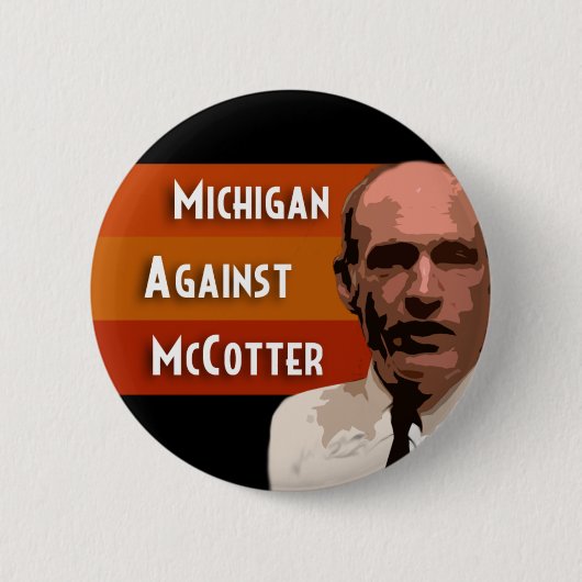 Michigan gegen McCotter Button (Vorderseite)