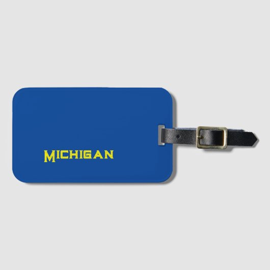 Michigan Gepäckanhänger (Vorderseite (Horizontal))