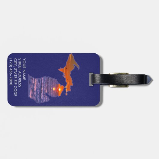 MICHIGAN-GEPÄCKANHÄNGER GEPÄCKANHÄNGER (Rückseite horizontal)