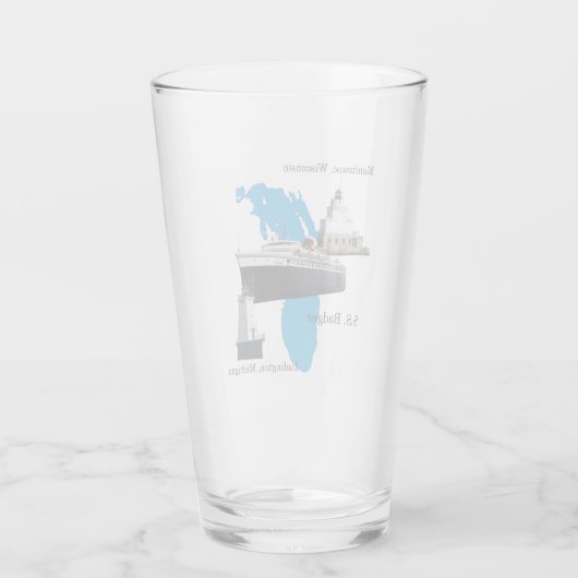 Michigan-Glas Glas (Rückseite)