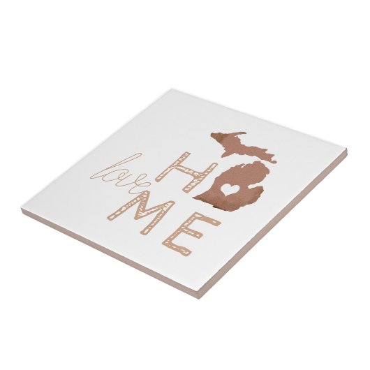 Michigan Got zur Liebe Zuhause der Mitten Staat Fliese (Seite)