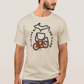 Michigan - Grab Life by Hand™ Bike T - Shirt (Vorderseite)