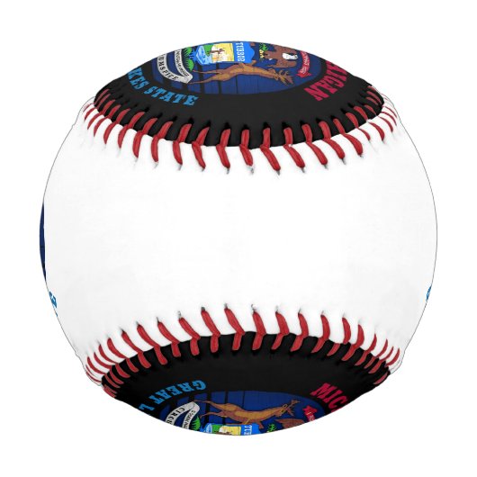 MICHIGAN GREAT SEES STAAT FLAG BASEBALL (Rückseite)