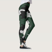 Michigan Green & White Warrior Camo Printed Leggings (Rechts)