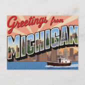 Michigan Greetings Large Postkarte (Vorderseite)