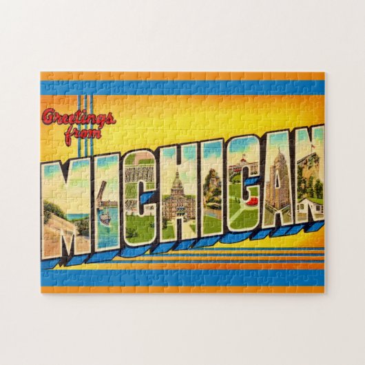 Michigan Greetings Postcard Puzzle (Horizontal)