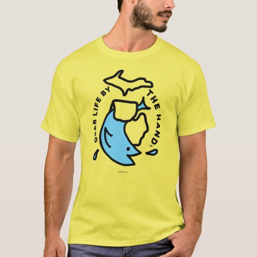 Michigan - Greifleben durch Hand™ Fisch-T - Shirt (Vorderseite)