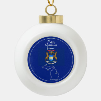 Michigan - "Große Seen Grüße" Ornament