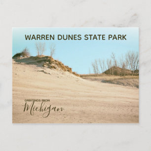 Michigan Gruß von Warren Dunes Staat Park Postkarte