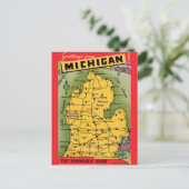 Michigan Grußkarte Postkarte (Stehend Vorderseite)
