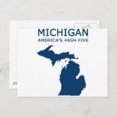 Michigan H5 Postkarte (Vorne/Hinten)