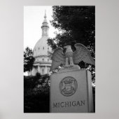 Michigan Hauptstadt Gebäude Poster (Vorne)
