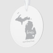Michigan Heimat Personalisiertes Ornament (Vorderseite)