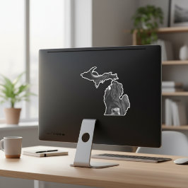 Michigan Highland Cow Aufkleber