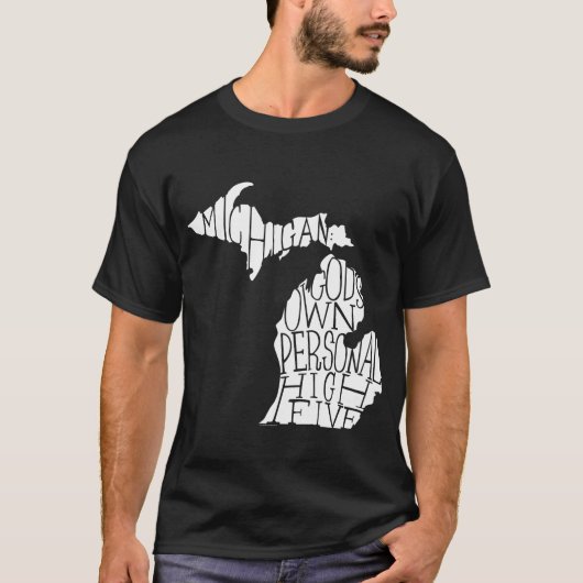 Michigan: Hohe fünf des Gottes T-Shirt (Vorderseite)