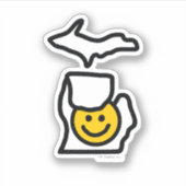 Michigan Holding a Smile Sticker (Vorderseite)