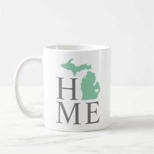 Michigan Home Mint Grün State Herz Kaffeetasse