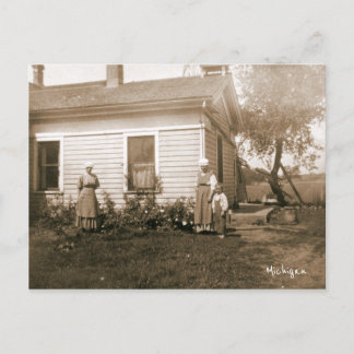 Michigan Homestead Old Fashioned Postkarte