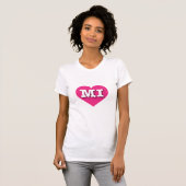 MIchigan Hot Pink Heart - I Liebe MI T-Shirt (Vorne ganz)