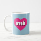 Michigan Hot roink heart - I Liebe mi Kaffeetasse (Links)