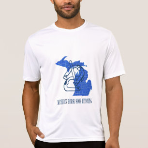 Michigan-Hufeisen Mikro-Faser T T-Shirt