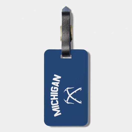 Michigan Ice Gepäckanhänger (Rückseite vertikal)