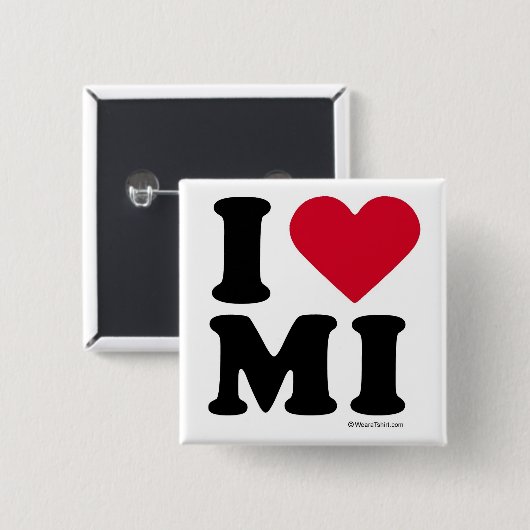 MICHIGAN - "ICH LIEBE-MI-"/"ICH BUTTON (Vorne & Hinten)