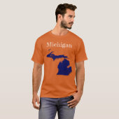 Michigan Interstates [Navy Blue Design] T-Shirt (Vorne ganz)