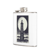 Michigan Island Lighthouse Moon Flachmann (Links)