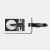 Michigan Island Lighthouse Moon Gepäckanhänger (Rückseite horizontal)