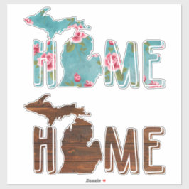 Michigan ist Zuhause | Michigan Aufkleber