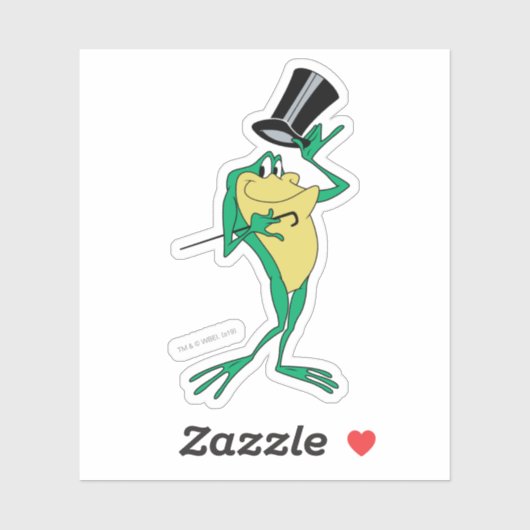 Michigan J. Frog in Farbe Aufkleber (Blatt)