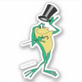 Michigan J. Frog in Farbe Aufkleber (Vorderseite)