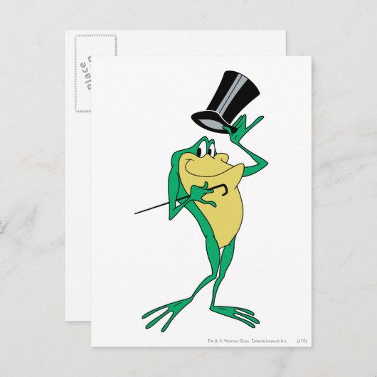 Michigan J. Frog in Farbe Postkarte (Vorne/Hinten)
