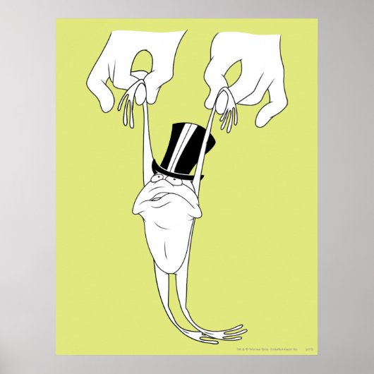 Michigan J. Frog mit Hilfe Poster (Vorne)