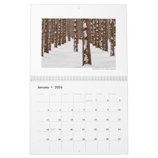 Michigan Kalender (Jan 2026)