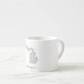 Michigan-Karte Espressotasse (Vorderseite Rechts)