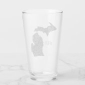 Michigan-Karte Glas (Rückseite)