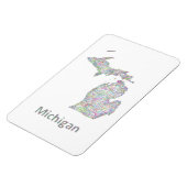 Michigan-Karte Magnet (Linke Seite)