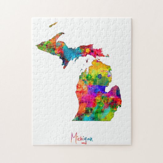 Michigan-Karte Puzzle (Vertikal)